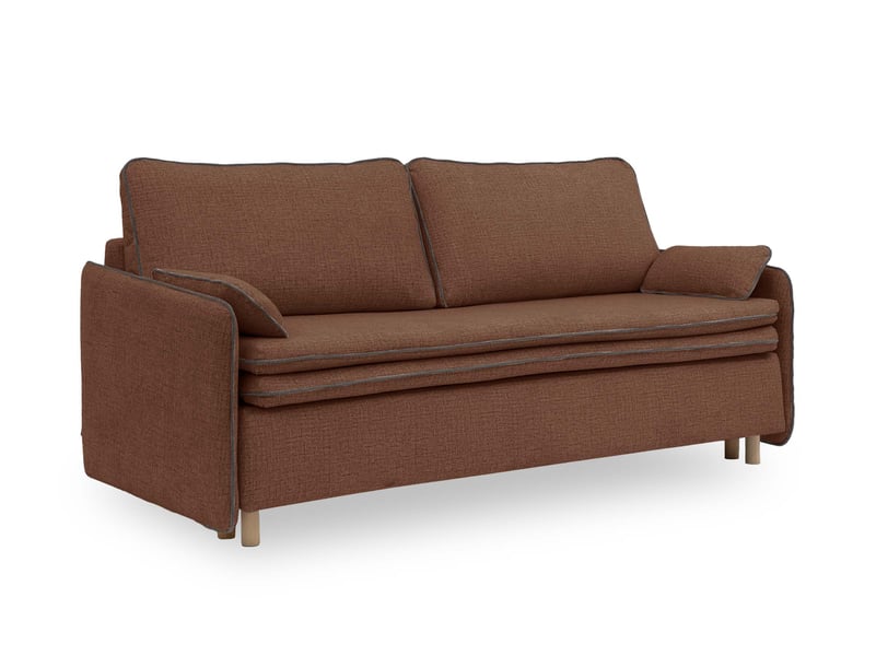  Sam, canapé 3 places convertible, rouge brique Sam - Conforama A