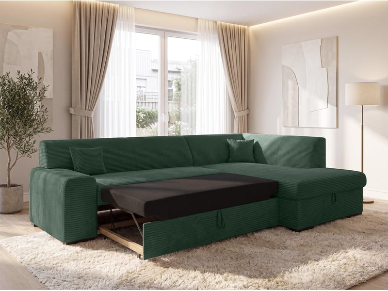 Canapé convertible lucera 260 cm – vert bouteille Lucera - Conforama B