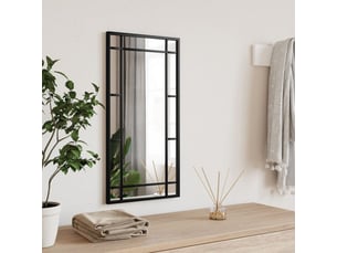 Miroir rectangulaire à fixer coloris noir <strong></strong>  <strong></strong> - 30 cm x 60 cm