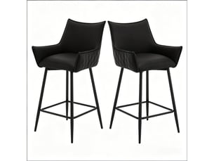 tabouret de bar  <strong>HAUSS SPOLE</strong>  - gris hauteur d'assise 62 cm vendu Par paire