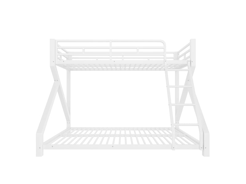  Lit superposé enfant avec led 90x200 +140x200cm, lit mezzanine 2 places lit superposé avec barre lumineuse, lit double enfant, noir  - Conforama B