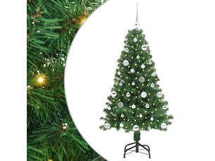 Sapin de noël - arbre de noël artificiel vert 150 cm pvc, acier et plastique