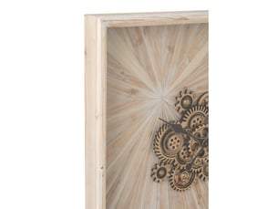 Horloge murale mécanisme quill 80cm beige