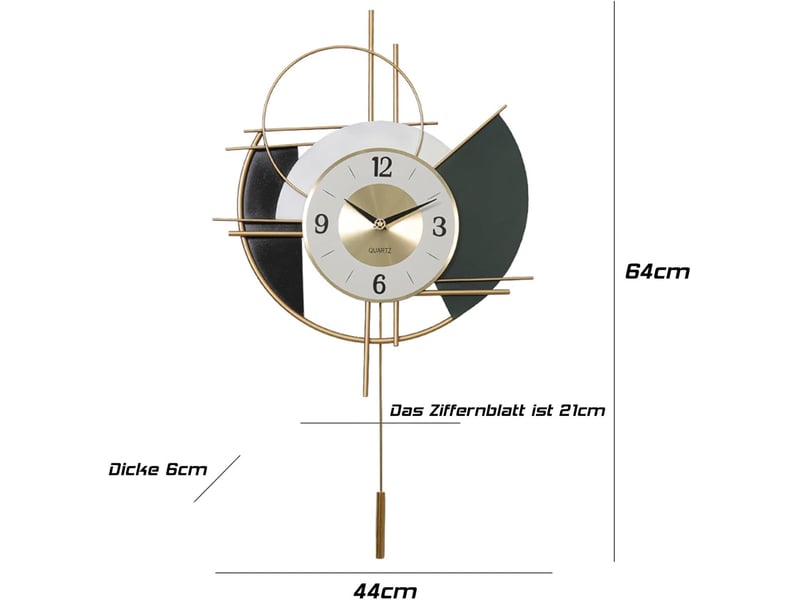 Horloge murale design moderne pendules style nordique décorative - Conforama B