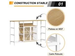 Chiffonnier     <strong>GENERIC HOME</strong> <strong></strong> coloris beige largeur 30 cm hauteur 75 cm