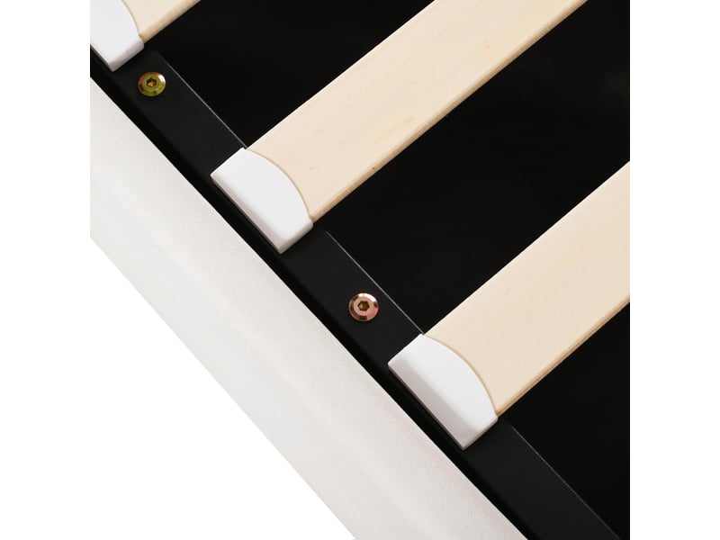  Lit coffre double 200×140 cm avec rangement hydraulique et tête de lit florale, sommier à lattes, sans matelas, en velours beige  - Conforama E