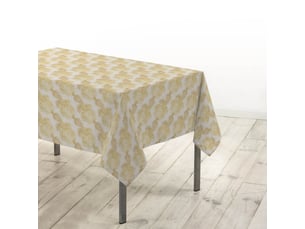 Nappe antitache rectangulaire zena 140x240cm jaune