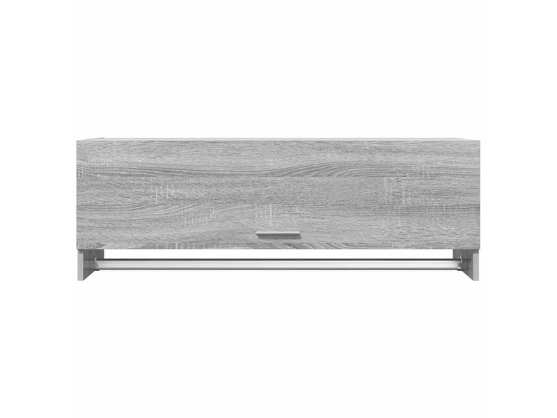 Garde-robe, armoire de rangement sonoma gris 100x32,5x35 cm bois d'ingénierie  - Conforama E