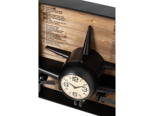 Horloge murale triptyque dagny 225cm noir