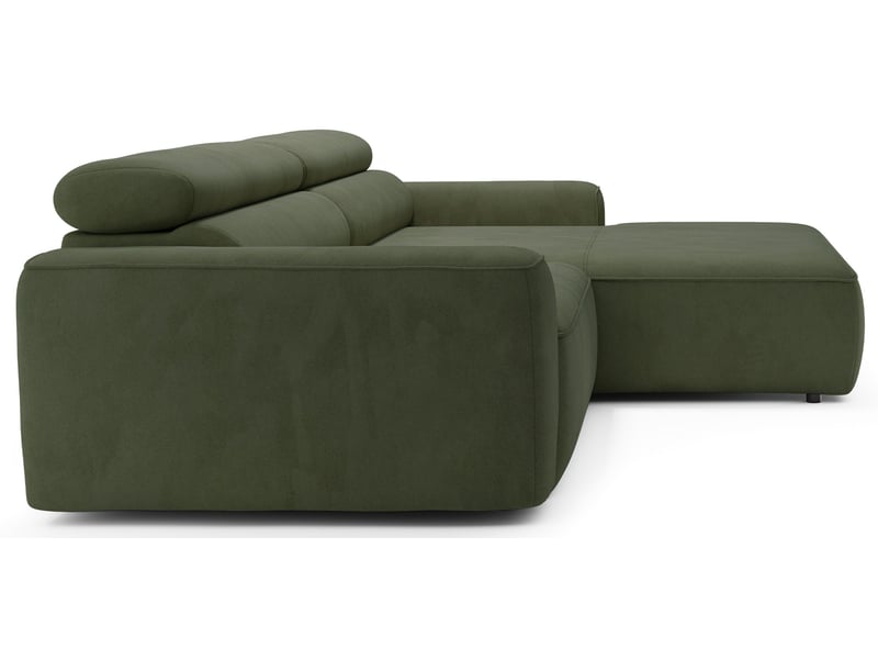Selsey fando - canapé d'angle - 252 cm - velours vert sauge Fando - Conforama E