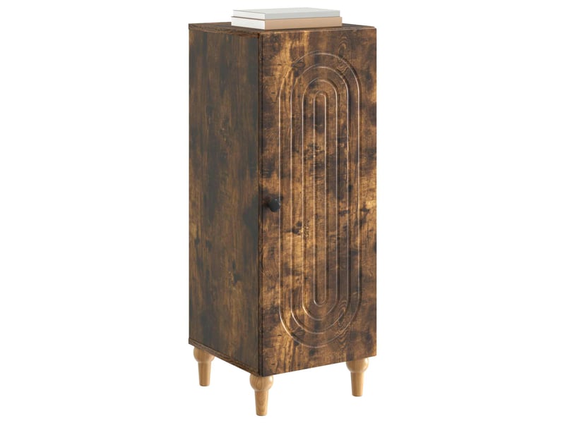  Buffet - bahut - meuble de rangement chêne fumé 33 x 34,5 x 90 cm bois d'ingénierie  - Conforama C