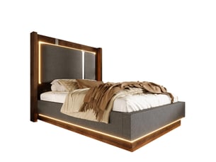 Lit coffre 90x200 cm    coloris gris