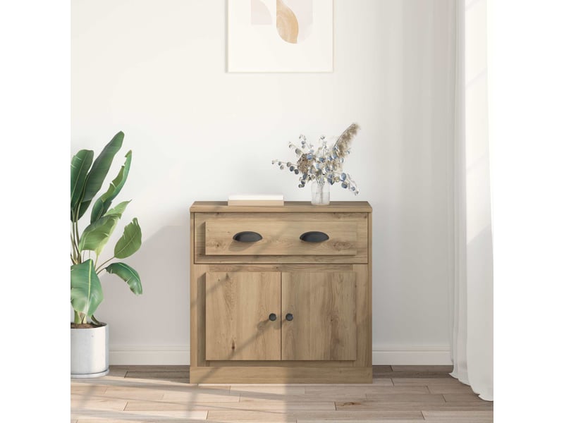  Buffet - haut armoire chêne artisanal 70 x 35,5 x 67,5 cm  - Conforama D