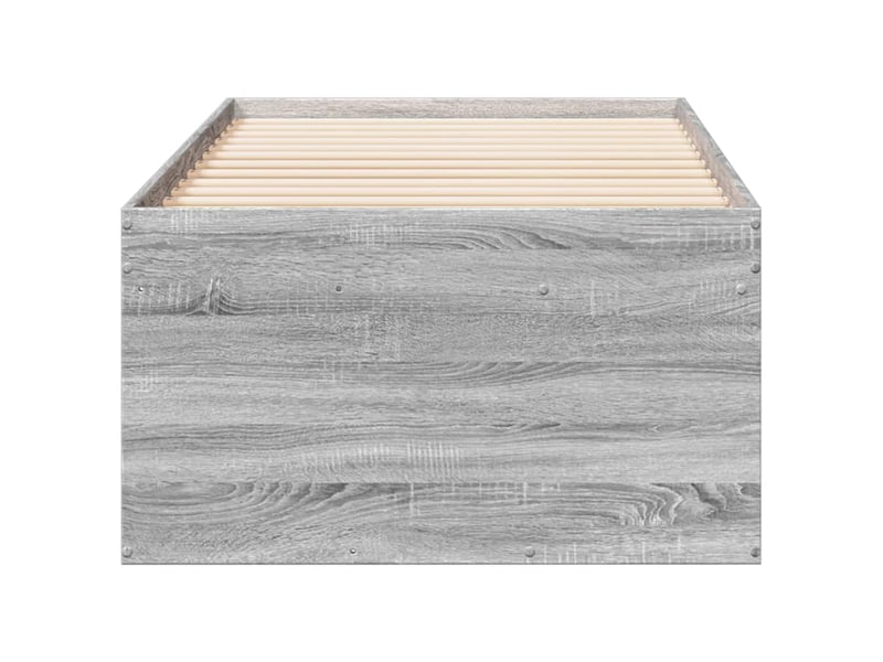  Lit simple- lit adulte -  lit de jour avec tiroirs sans matelas sonoma gris 90x200 cm  - Conforama D