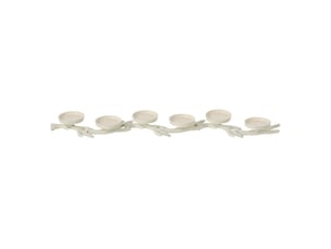 Chandelier branche de cerf yasmine 83cm blanc