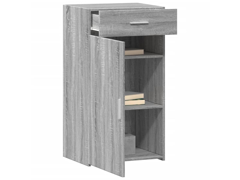 Buffet - bahut - meuble de rangement sonoma gris 50x42,5x93 cm bois d'ingénierie  - Conforama C