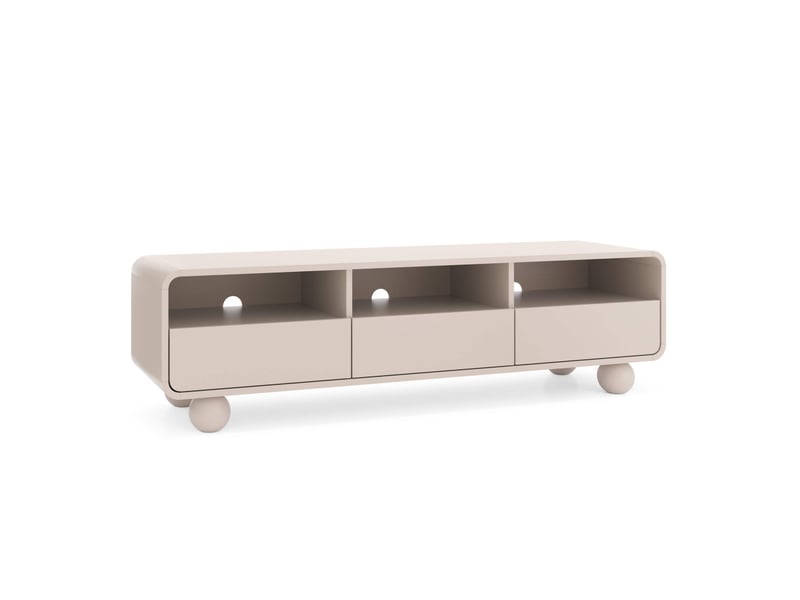  Meuble tv alba avec 3 tiroirs en bois 160cm ALBA - Conforama D