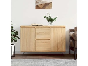Buffet - bahut - meuble de rangement chêne sonoma 101,5x35x70 cm bois d'ingénierie