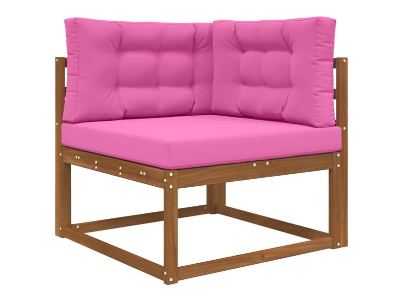  Coussin de canapé d'extérieur, coussin de chaise polyester rose 80 x 80 cm cf54143  - Conforama C