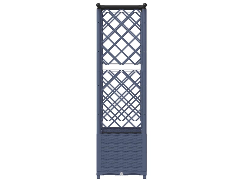  Jardinière - lit élevé avec treillis et toit gris 124,5 x 40 x 136 cm pp  - Conforama E