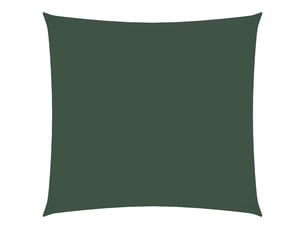 Voile de parasol - voile d'ombrage tissu oxford carré 7x7 m vert foncé