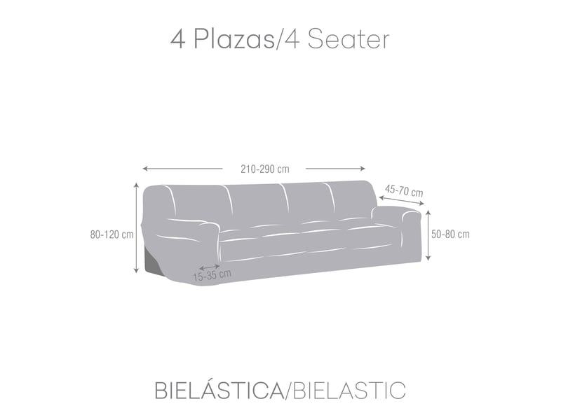 Housses de canapé salsa haut de gamme, modèle 7, 4 places, c0  - Conforama D