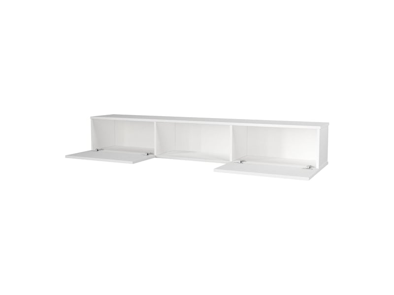  Meuble tv paltamo 180 x 31 x 29,5 cm blanc [en.casa] Paltamo - Conforama E