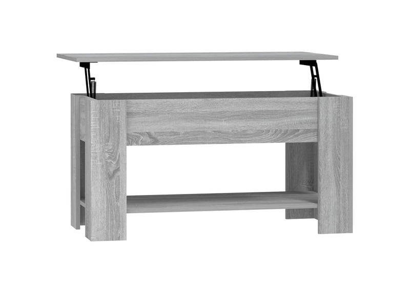  Table basse - table de salon - table à thé sonoma gris 101x49x52 cm bois d'ingénierie  - Conforama A