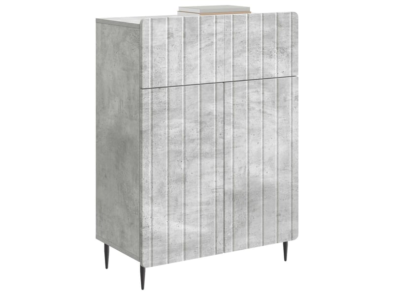 Buffet - bahut - meuble de rangement gris béton 66 x 34,5 x 92 cm bois d'ingénierie - Conforama C