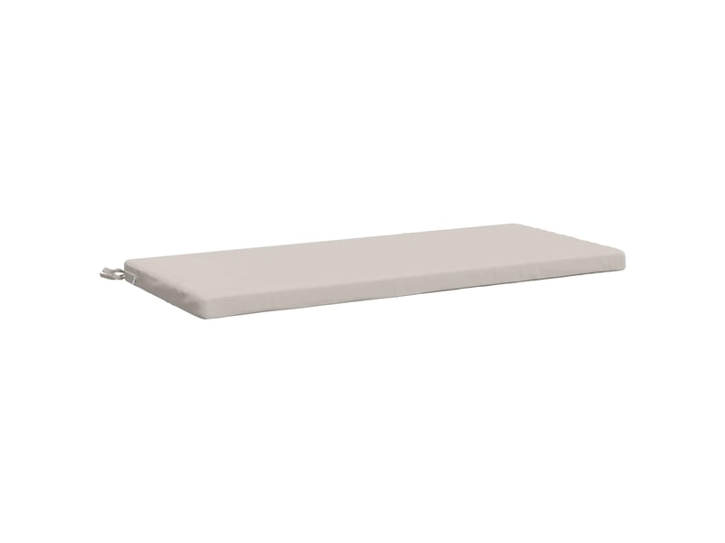 Lot de 2 coussins de banc, coussins d'assise soest 100 % polyester blanc cf57031 - Conforama D