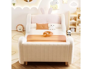 Lit simple 90x200 cm <strong>HAUSS SPOLE</strong>  <strong></strong> coloris blanc