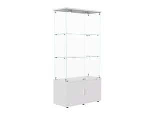 Vitrine coloris blanc - x78.5 cm