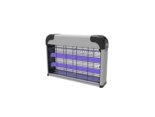 Fabrilamp diablo destructeur d'insectes électrique 20 w, 2 tubes uv, portée 40 m2, gris et noir