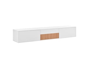 Meuble tv coloris blanc 180 cm