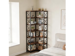 Bibliotheque coloris  bicolore 7 étagère(s) <strong>DESMIU</strong> <strong></strong> - 61 cm x 200 cm