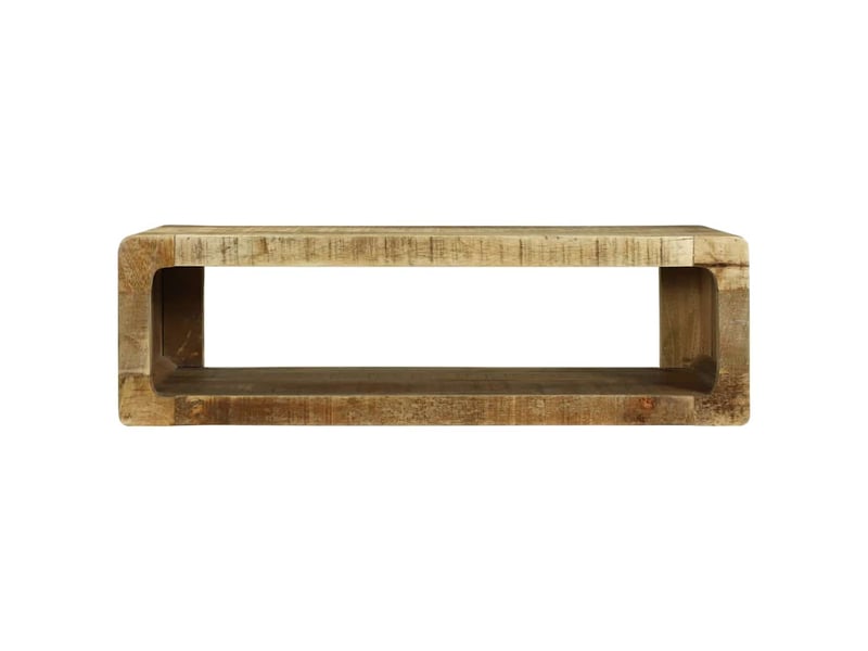 Meuble tv moderne minimaliste rangement 80 x 30 x 25 cm en bois de manguier marron 02_0058072  - Conforama C