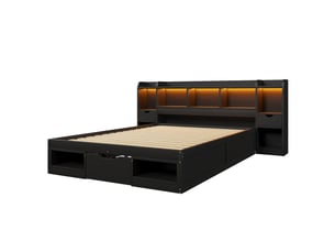 Lit coffre 140x200 cm OOIILLEE coloris noir