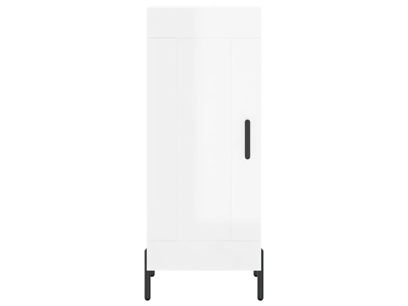  Buffet - bahut - meuble de rangement blanc brillant 34,5x34x90 cm bois d'ingénierie  - Conforama E