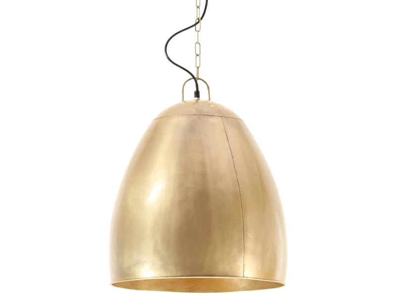 Lampe suspendue, suspension luminaire industrielle 25 w laiton rond 42 cm e27  - Conforama A