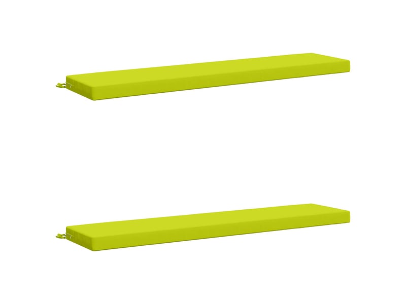  Lot de 2 coussins de banc, coussins d'assise soest 100 % polyester vert vif. Cf57605  - Conforama A