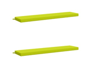 Lot de 2 coussins de banc, coussins d'assise soest 100 % polyester vert vif. Cf57605