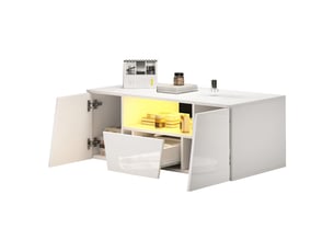 Table basse coloris blanc <strong></strong> <strong></strong>