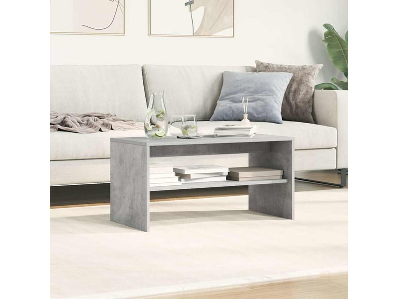  Meuble tv - banc tv - meuble de rangement gris cement 80 x 40 x 40 cm aggloméré  - Conforama D