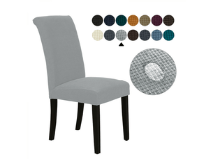 Lot de 6 housses de chaises de salle à manger, jacquard élastique, amovibles et lavables, housses universelles, idéales pour les mariages, les c, multicolore