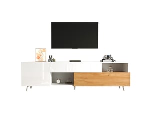 Meuble tv coloris bicolore 180 cm <strong>DESMIU</strong> <strong></strong>