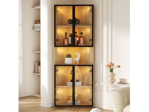 Vitrine coloris naturel <strong>VIVRYN</strong> <strong></strong> - 62 cmx160 cm