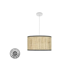 Suspension fabrilamp moda blanc canisse foncé 2 x e27 ø 40 cm