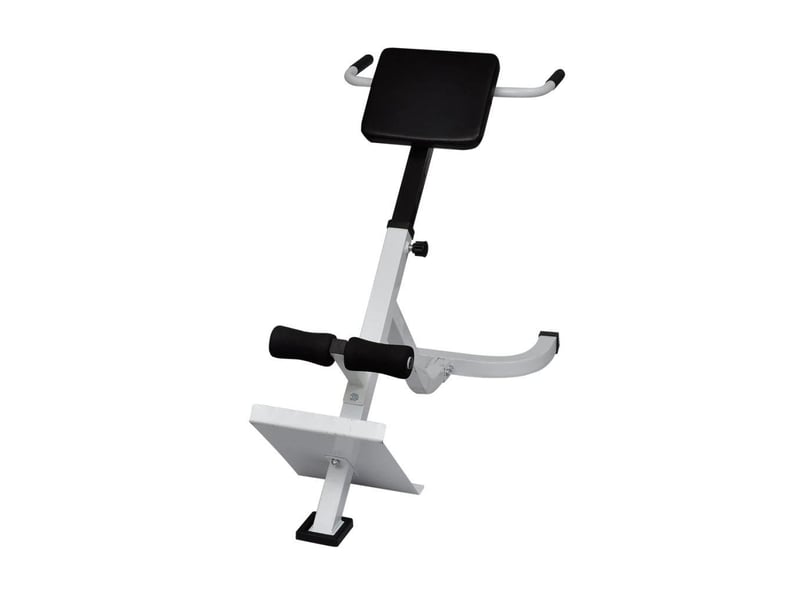  Banc de musculation du dos acier sport fitness musculation blanc et noir 02_0000032  - Conforama B