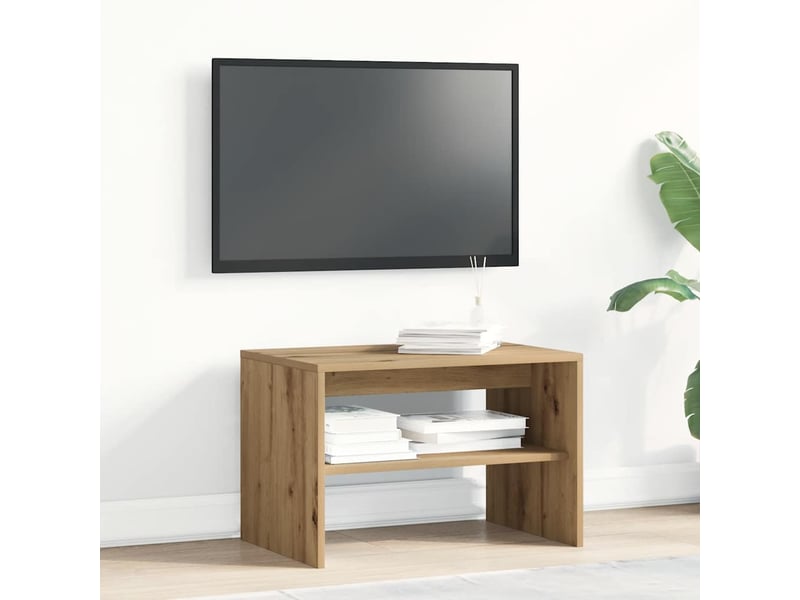 Meuble tv - banc tv - meuble de rangement chêne artisanal 60x40x40 cm bois d'ingénierie  - Conforama C