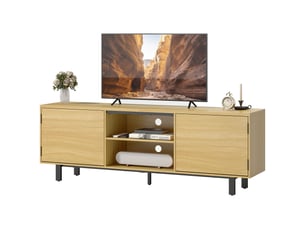 Meuble tv coloris naturel 160 cm <strong></strong>  <strong></strong>